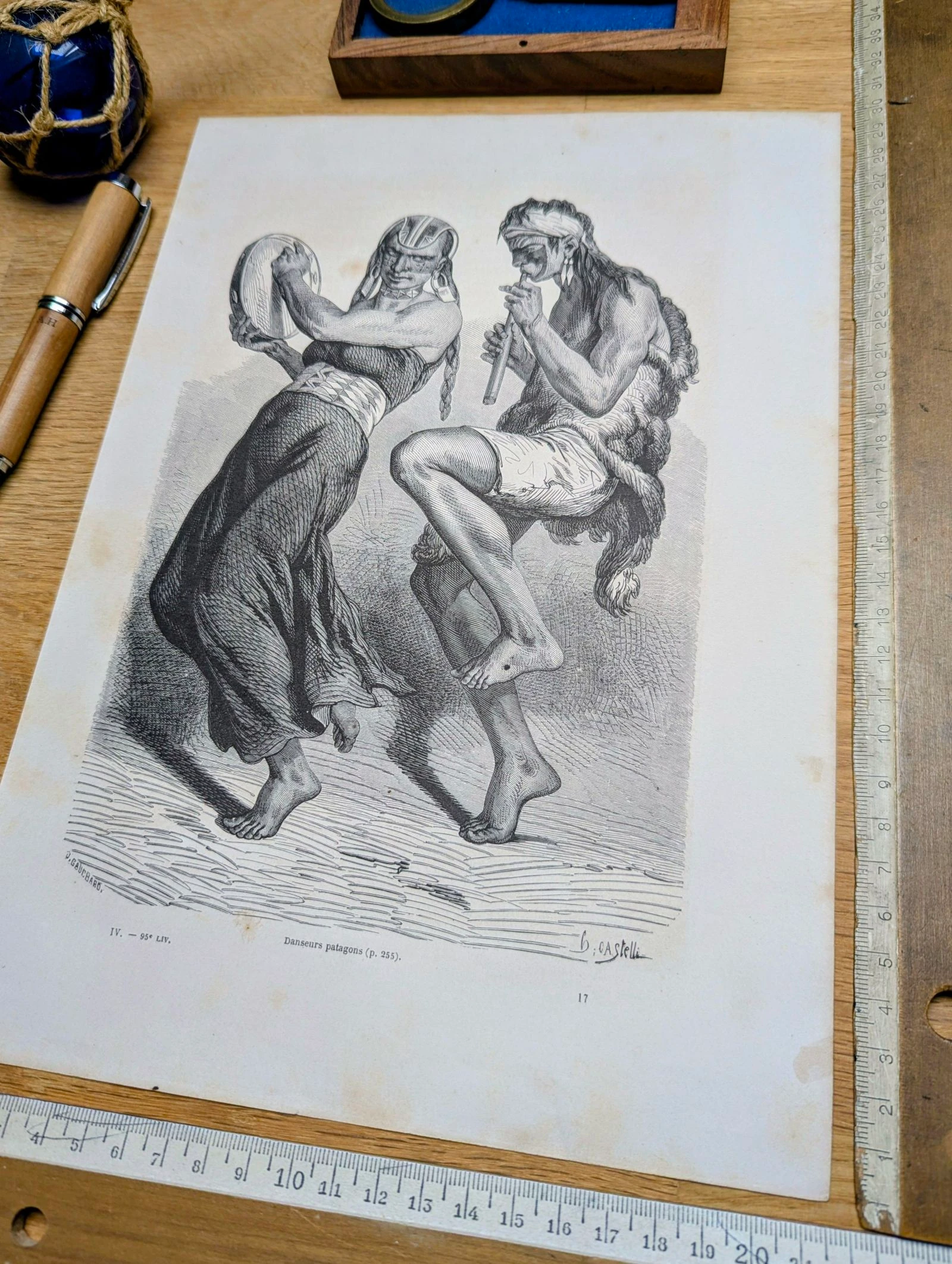 Danseurs Patagons, ilustração impressa em 1861. – photo 3